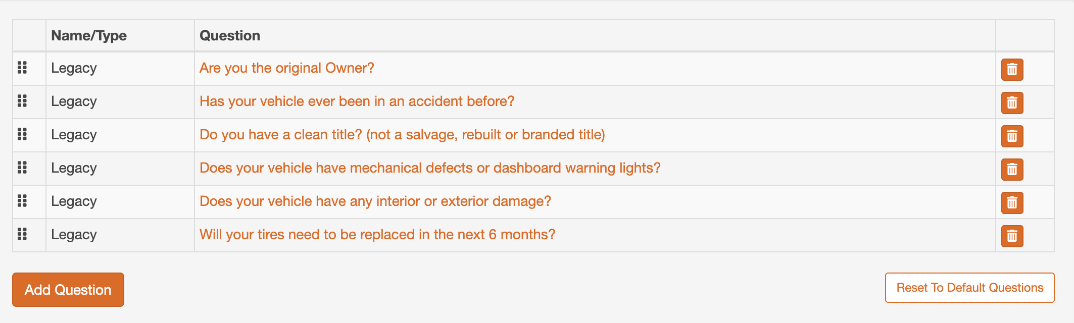 Customizing Questions and Deductions