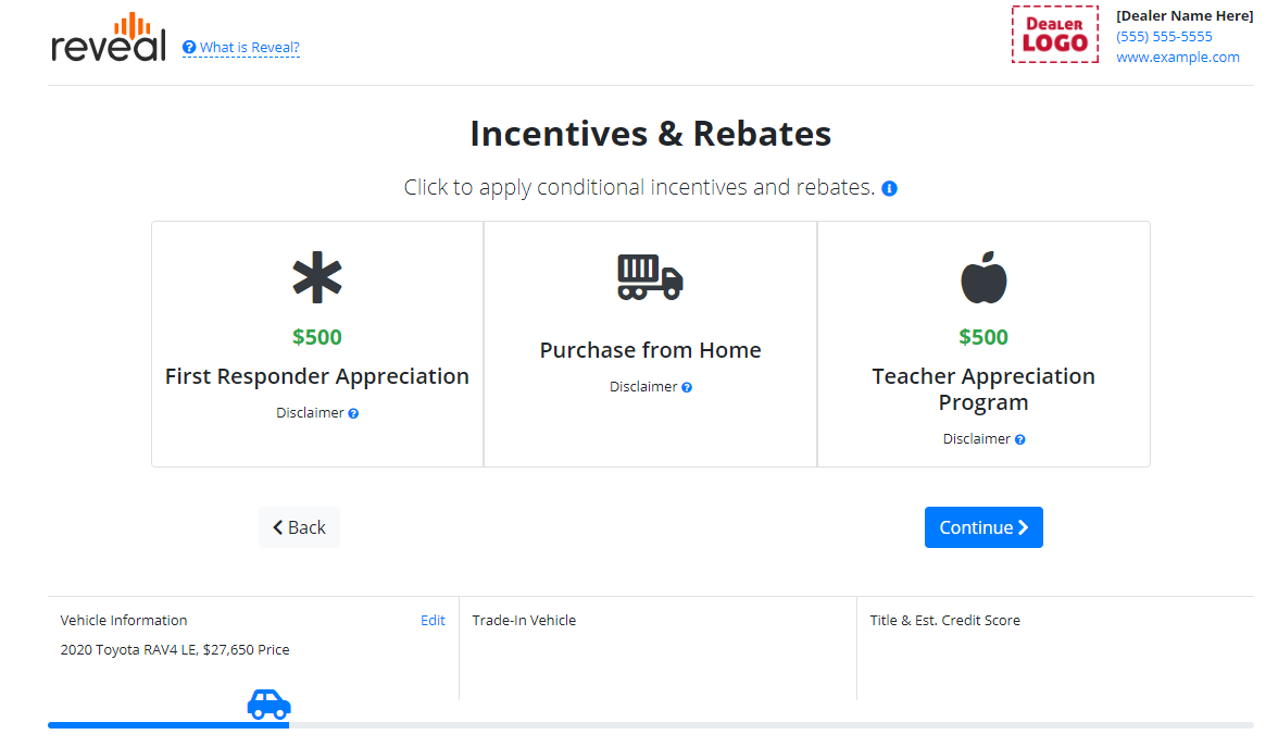 Payments - Adding Incentives